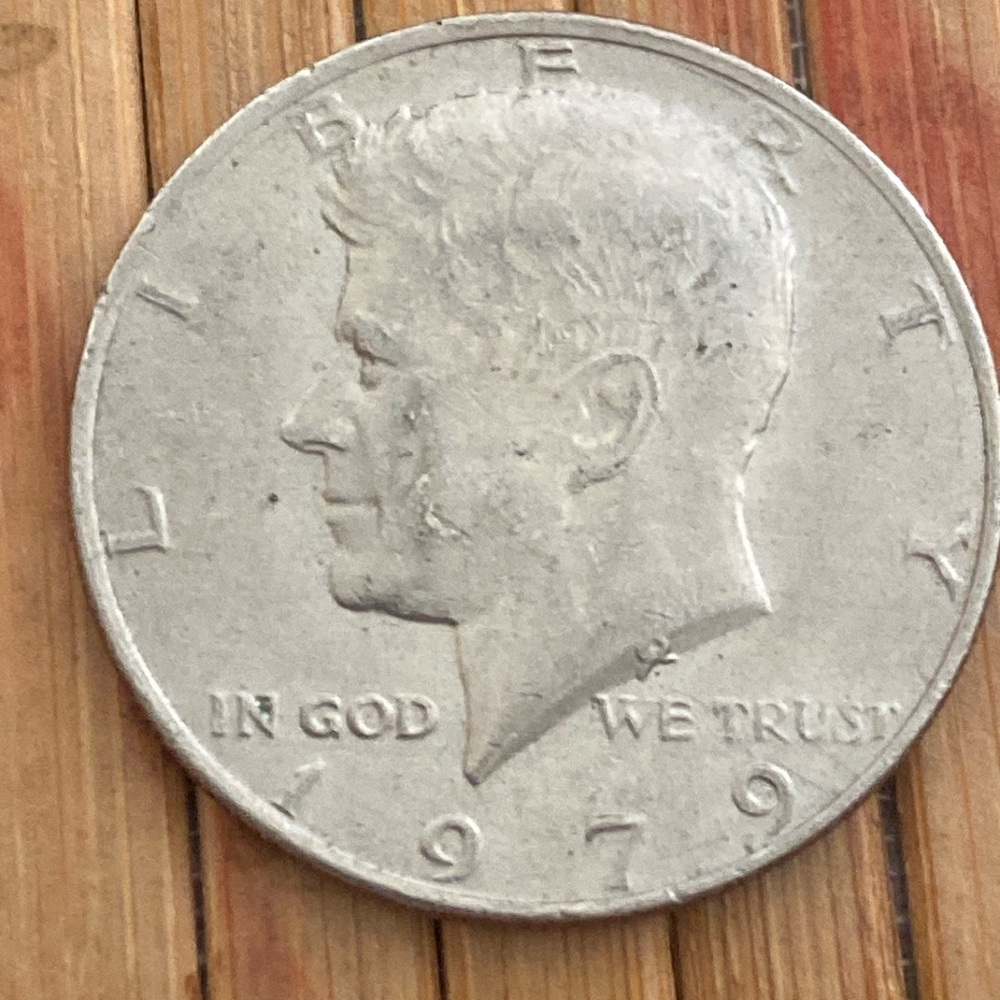 Vintage 1979 Kennedy Half Dollar Coin